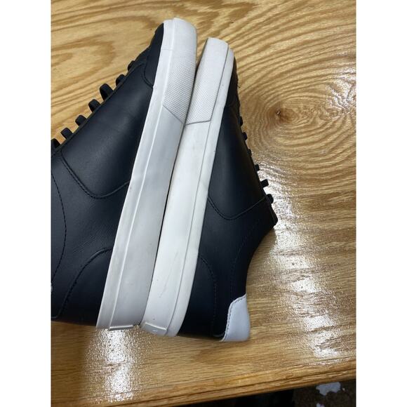 Vince Sneakers Men\'s 8M Black Leather Lace Up Low Top Walking Casual Shoes S49 main image 15